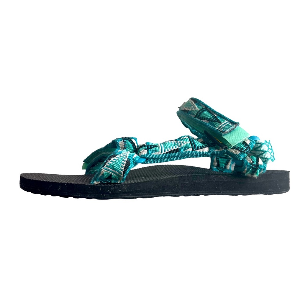Teva Size 9 Hurricane Universal Classic Sandal Aqua Tribal Print Outdoor Shoes